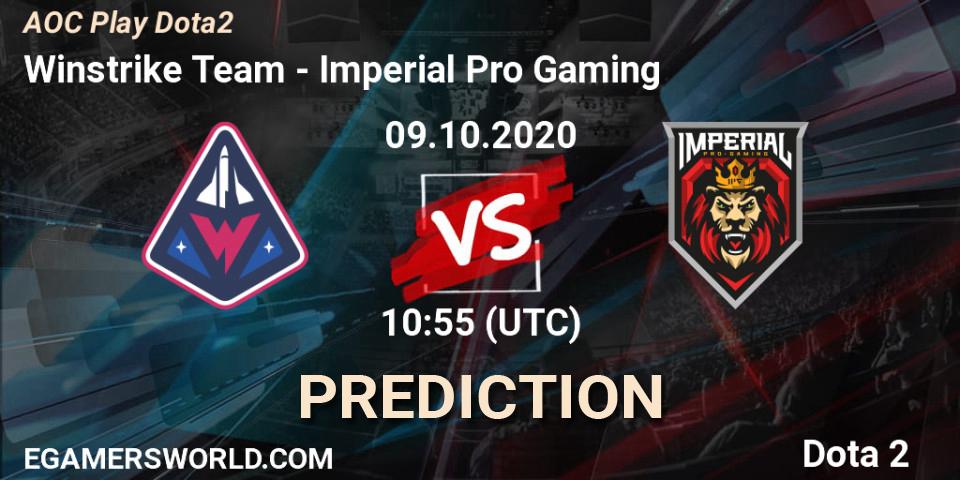 Winstrike Team vs Imperial Pro Gaming: Betting TIp, Match Prediction. 09.10.20. Dota 2, AOC Play Dota2