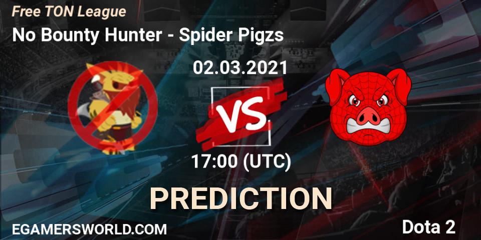 No Bounty Hunter vs Spider Pigzs: Betting TIp, Match Prediction. 02.03.2021 at 17:01. Dota 2, Free TON League