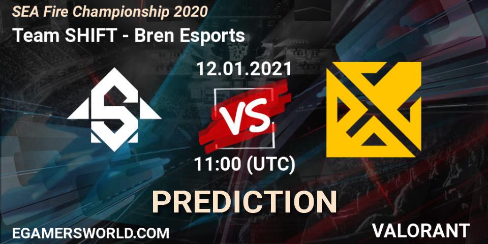 Team SHIFT vs Bren Esports: Betting TIp, Match Prediction. 12.01.2021 at 11:00. VALORANT, SEA Fire Championship 2020