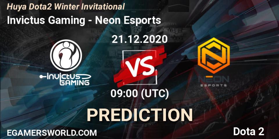 Invictus Gaming vs Neon Esports: Betting TIp, Match Prediction. 21.12.20. Dota 2, Huya Dota2 Winter Invitational