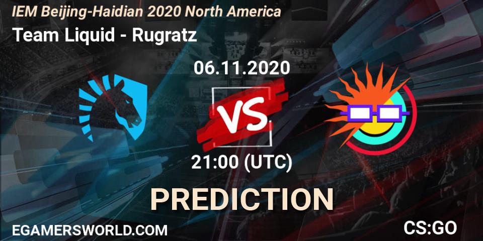 Team Liquid vs Rugratz: Betting TIp, Match Prediction. 06.11.20. CS2 (CS:GO), IEM Beijing-Haidian 2020 North America