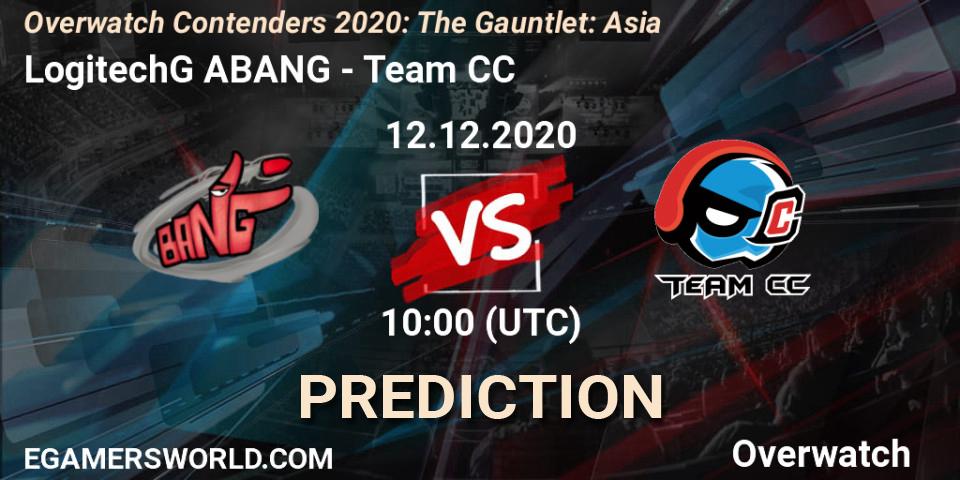 LogitechG ABANG vs Team CC: Betting TIp, Match Prediction. 12.12.20. Overwatch, Overwatch Contenders 2020: The Gauntlet: Asia