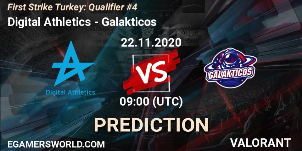 Digital Athletics vs Galakticos: Betting TIp, Match Prediction. 22.11.2020 at 09:00. VALORANT, First Strike Turkey: Qualifier #4