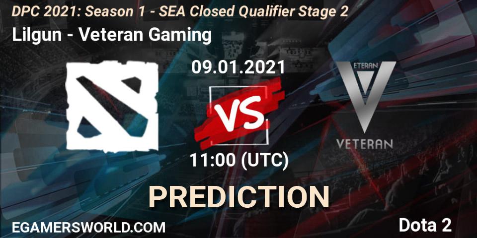 Lilgun vs Veteran Gaming: Betting TIp, Match Prediction. 09.01.21. Dota 2, DPC 2021: Season 1 - SEA Closed Qualifier Stage 2