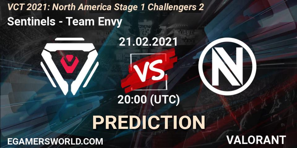 Sentinels vs Team Envy: Betting TIp, Match Prediction. 21.02.2021 at 20:00. VALORANT, VCT 2021: North America Stage 1 Challengers 2