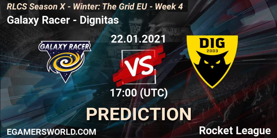 Galaxy Racer vs Dignitas: Betting TIp, Match Prediction. 22.01.2021 at 17:00. Rocket League, RLCS Season X - Winter: The Grid EU - Week 4