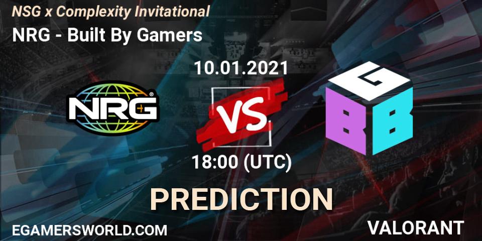 NRG vs Built By Gamers: Betting TIp, Match Prediction. 10.01.2021 at 18:00. VALORANT, NSG x Complexity Invitational