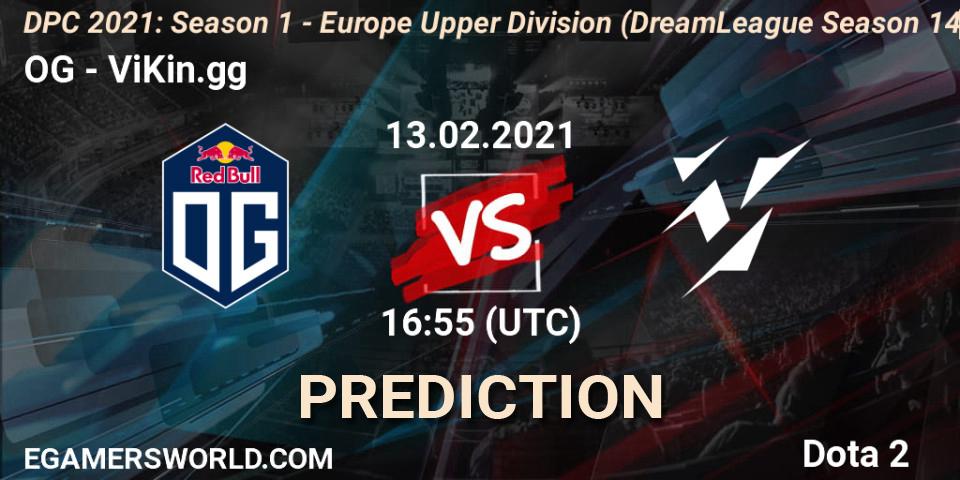 OG vs ViKin.gg: Betting TIp, Match Prediction. 13.02.21. Dota 2, DPC 2021: Season 1 - Europe Upper Division (DreamLeague Season 14)