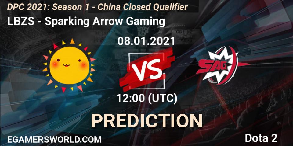 LBZS vs Sparking Arrow Gaming: Betting TIp, Match Prediction. 08.01.2021 at 10:05. Dota 2, DPC 2021: Season 1 - China Closed Qualifier