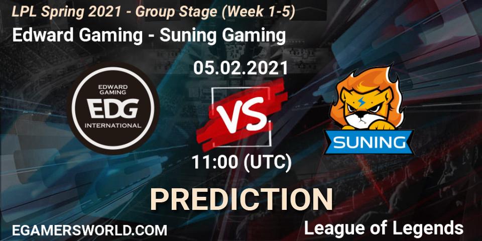 Edward Gaming vs Suning Gaming: Betting TIp, Match Prediction. 05.02.21. LoL, LPL Spring 2021 - Group Stage (Week 1-5)