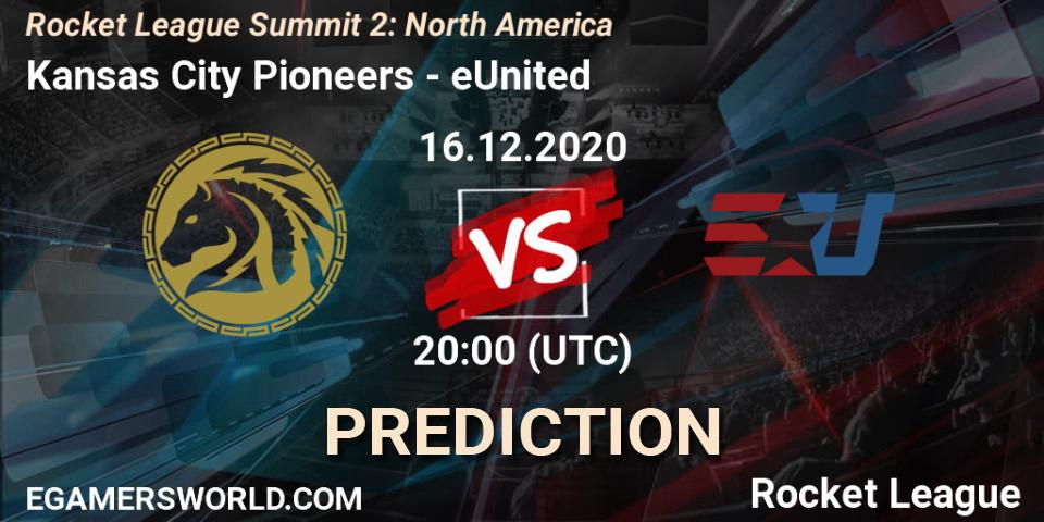 Kansas City Pioneers vs eUnited: Betting TIp, Match Prediction. 16.12.2020 at 20:00. Rocket League, Rocket League Summit 2: North America
