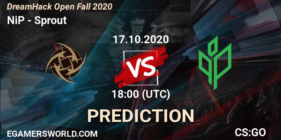 NiP vs Sprout: Betting TIp, Match Prediction. 17.10.20. CS2 (CS:GO), DreamHack Open Fall 2020