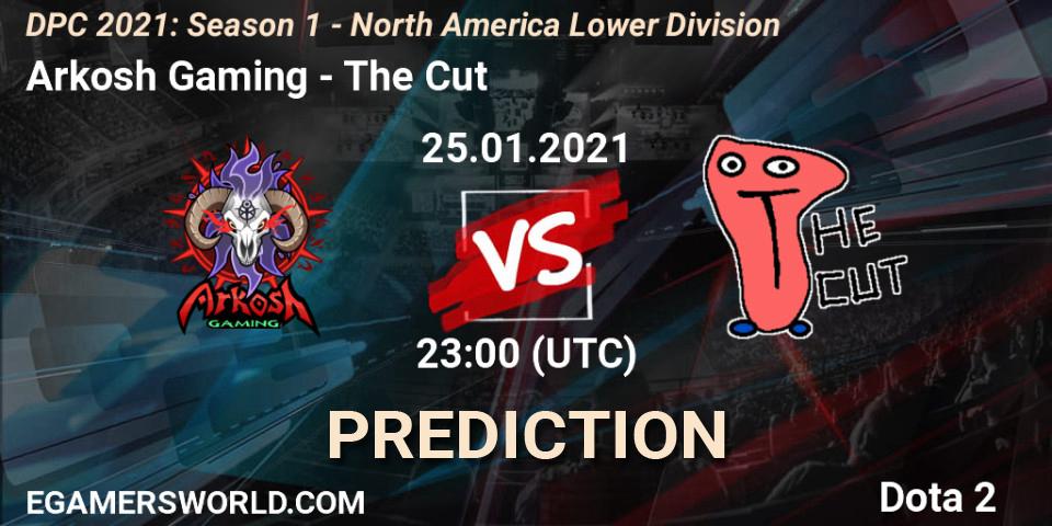 Arkosh Gaming vs The Cut: Betting TIp, Match Prediction. 25.01.2021 at 23:01. Dota 2, DPC 2021: Season 1 - North America Lower Division