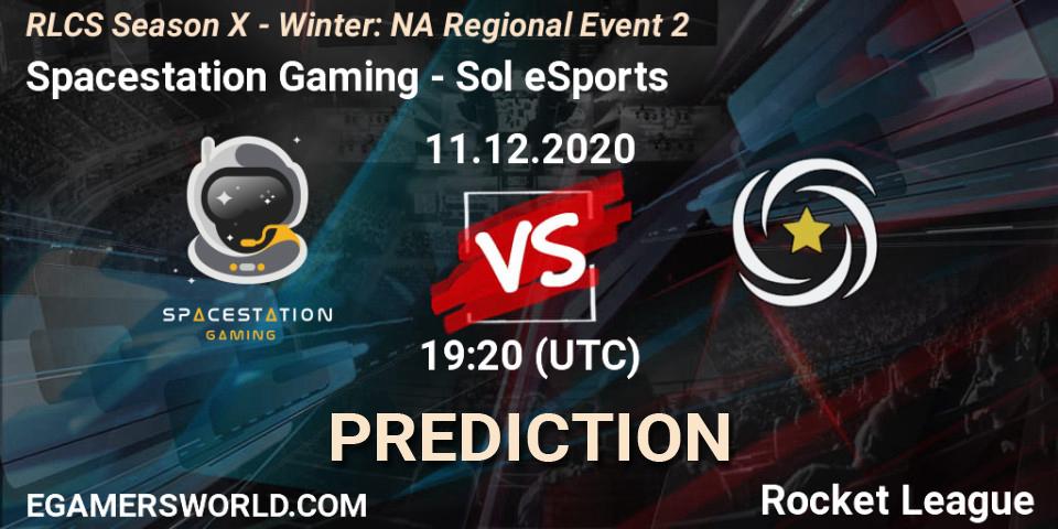 Spacestation Gaming vs Sol eSports: Betting TIp, Match Prediction. 11.12.2020 at 19:20. Rocket League, RLCS Season X - Winter: NA Regional Event 2