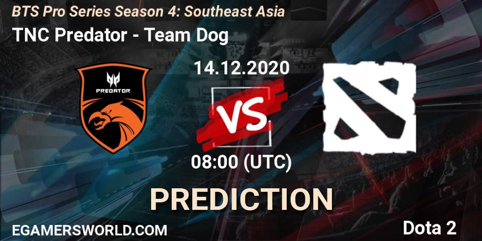 TNC Predator vs Team Dog: Betting TIp, Match Prediction. 13.12.2020 at 12:35. Dota 2, BTS Pro Series Season 4: Southeast Asia