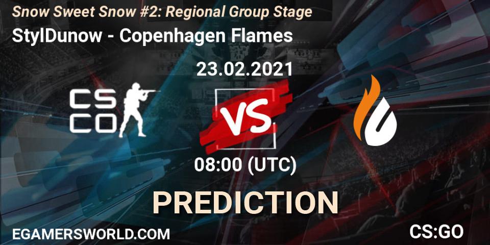 StylDunow vs Copenhagen Flames: Betting TIp, Match Prediction. 23.02.2021 at 08:00. Counter-Strike (CS2), Snow Sweet Snow #2: Regional Group Stage