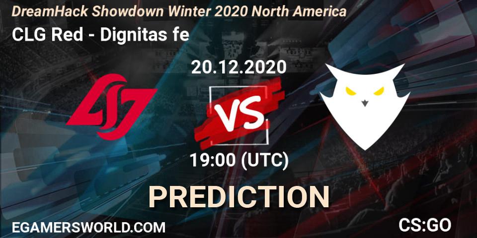 CLG Red vs Dignitas fe: Betting TIp, Match Prediction. 20.12.20. CS2 (CS:GO), DreamHack Showdown Winter 2020 North America