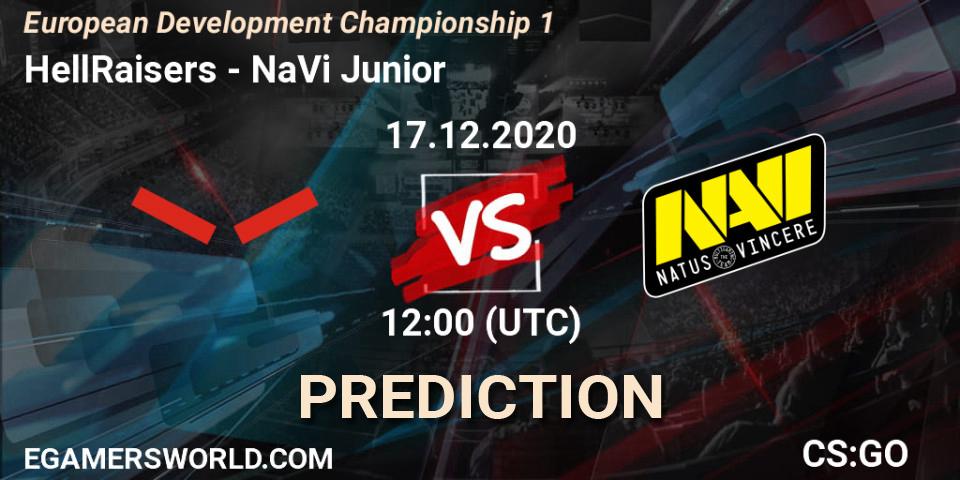 HellRaisers vs NaVi Junior: Betting TIp, Match Prediction. 17.12.20. CS2 (CS:GO), European Development Championship 1