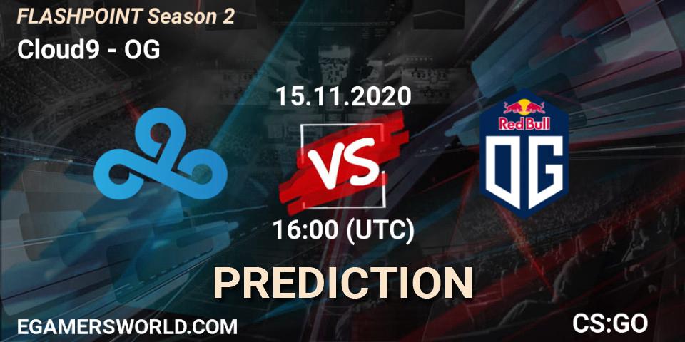 Cloud9 vs OG: Betting TIp, Match Prediction. 15.11.2020 at 16:50. Counter-Strike (CS2), Flashpoint Season 2