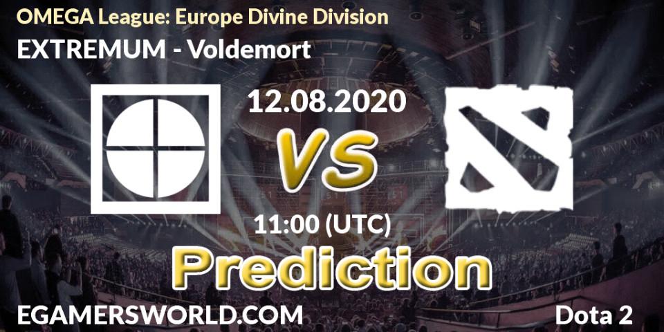 EXTREMUM vs Voldemort: Betting TIp, Match Prediction. 12.08.2020 at 11:01. Dota 2, OMEGA League: Europe Divine Division