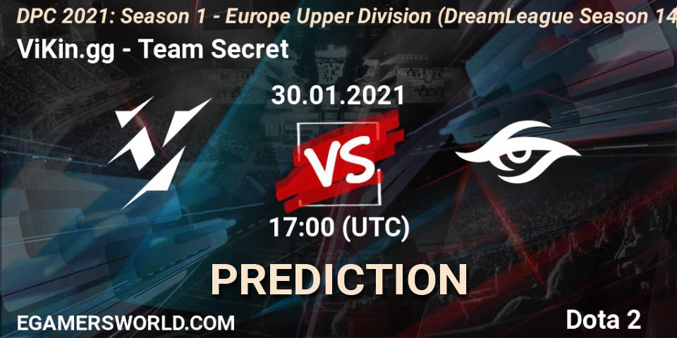 ViKin.gg vs Team Secret: Betting TIp, Match Prediction. 30.01.2021 at 16:55. Dota 2, DPC 2021: Season 1 - Europe Upper Division (DreamLeague Season 14)