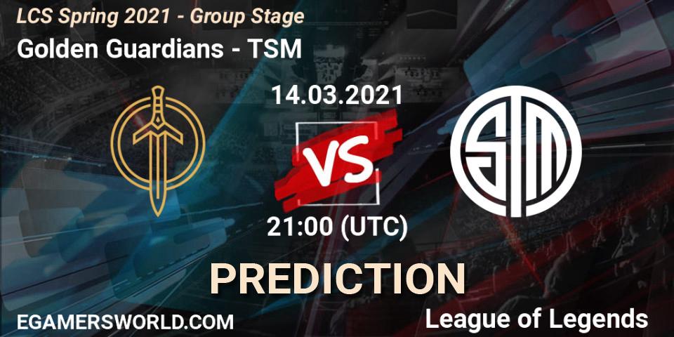 Golden Guardians vs TSM: Betting TIp, Match Prediction. 14.03.21. LoL, LCS Spring 2021 - Group Stage