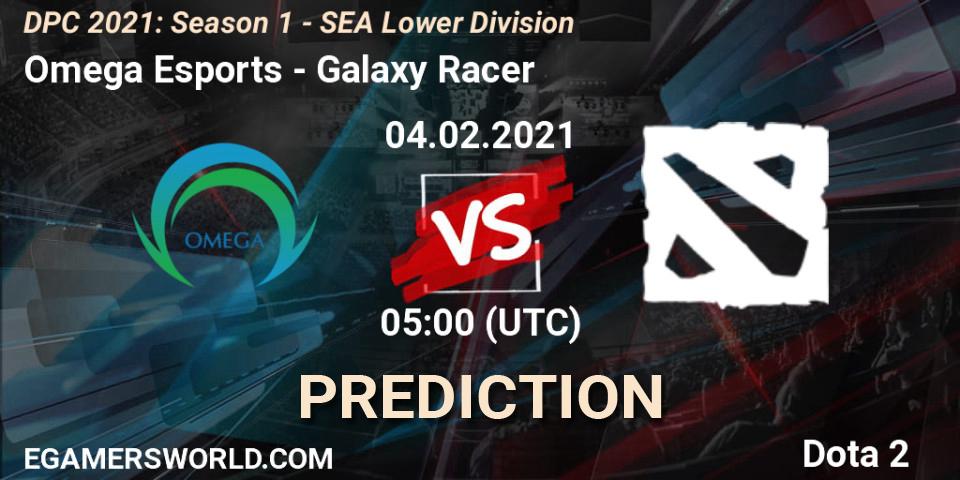 Omega Esports vs Galaxy Racer: Betting TIp, Match Prediction. 04.02.2021 at 05:03. Dota 2, DPC 2021: Season 1 - SEA Lower Division