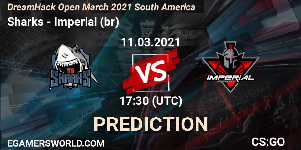 Sharks vs Imperial (br): Betting TIp, Match Prediction. 11.03.2021 at 17:30. Counter-Strike (CS2), DreamHack Open March 2021 South America