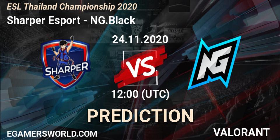 Sharper Esport vs NG.Black: Betting TIp, Match Prediction. 24.11.2020 at 12:00. VALORANT, ESL Thailand Championship 2020