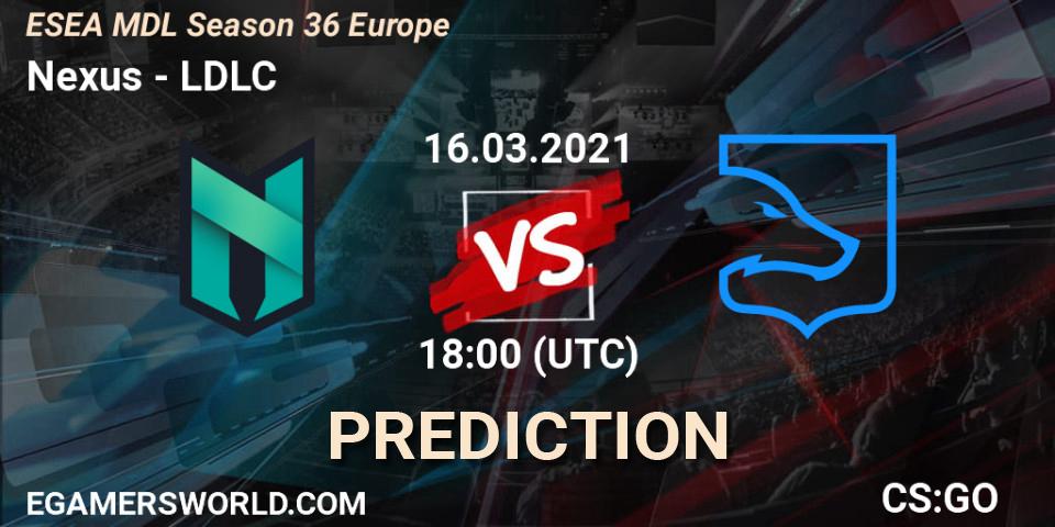 Nexus vs LDLC: Betting TIp, Match Prediction. 16.03.21. CS2 (CS:GO), MDL ESEA Season 36: Europe - Premier division