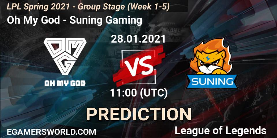 Oh My God vs Suning Gaming: Betting TIp, Match Prediction. 28.01.21. LoL, LPL Spring 2021 - Group Stage (Week 1-5)