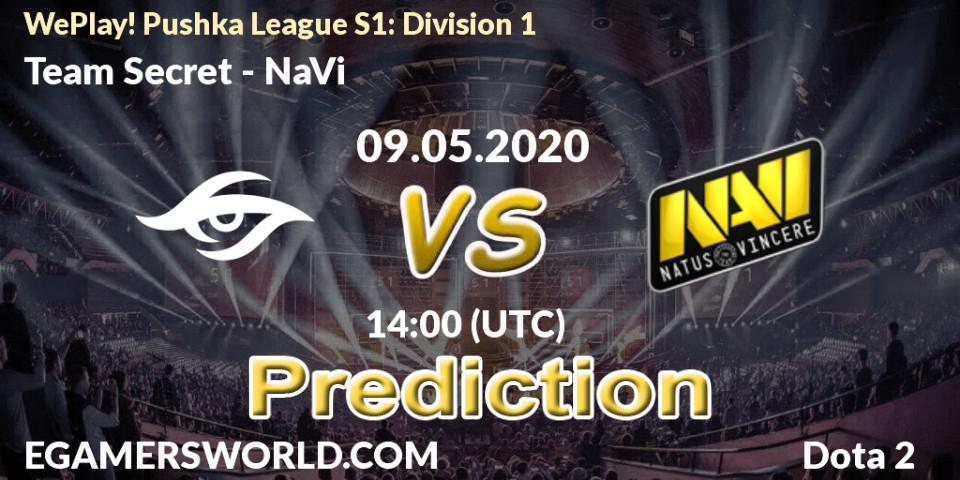 Team Secret vs NaVi: Betting TIp, Match Prediction. 09.05.20. Dota 2, WePlay! Pushka League S1: Division 1