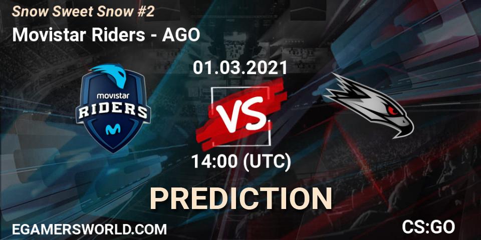 Movistar Riders vs AGO: Betting TIp, Match Prediction. 01.03.21. CS2 (CS:GO), Snow Sweet Snow #2