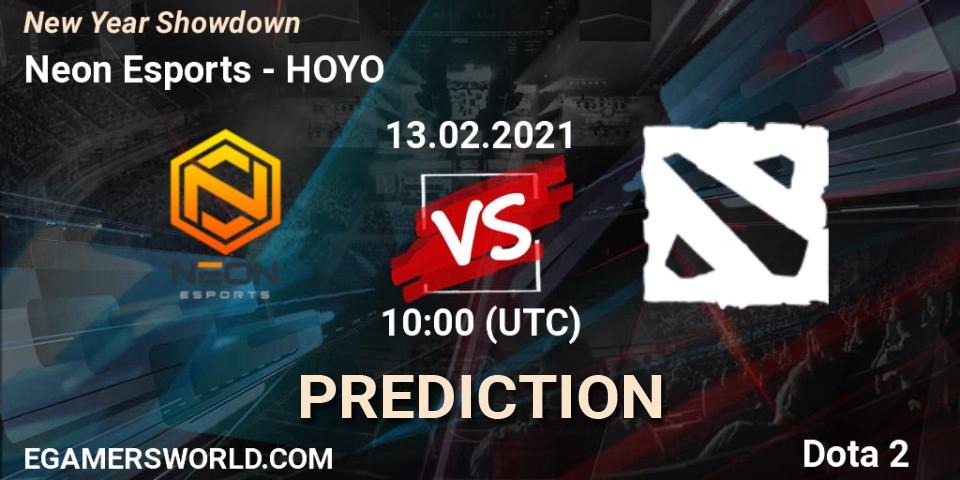Neon Esports vs HOYO: Betting TIp, Match Prediction. 13.02.2021 at 10:04. Dota 2, New Year Showdown