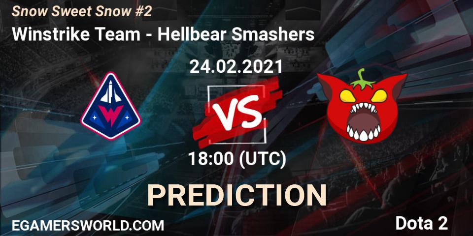 Winstrike Team vs Hellbear Smashers: Betting TIp, Match Prediction. 24.02.2021 at 17:58. Dota 2, Snow Sweet Snow #2