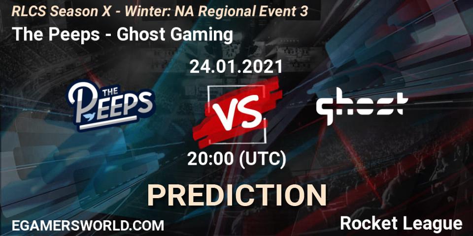 The Peeps vs Ghost Gaming: Betting TIp, Match Prediction. 24.01.21. Rocket League, RLCS Season X - Winter: NA Regional Event 3