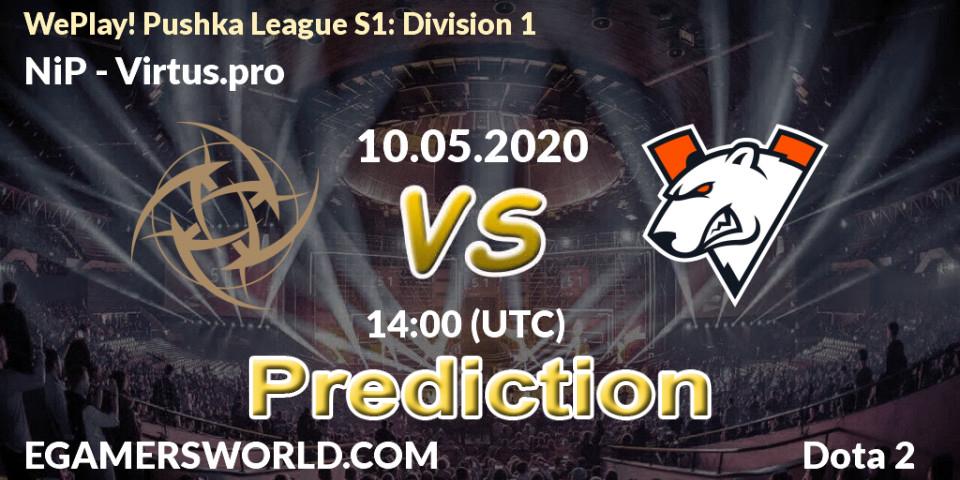NiP vs Virtus.pro: Betting TIp, Match Prediction. 10.05.20. Dota 2, WePlay! Pushka League S1: Division 1