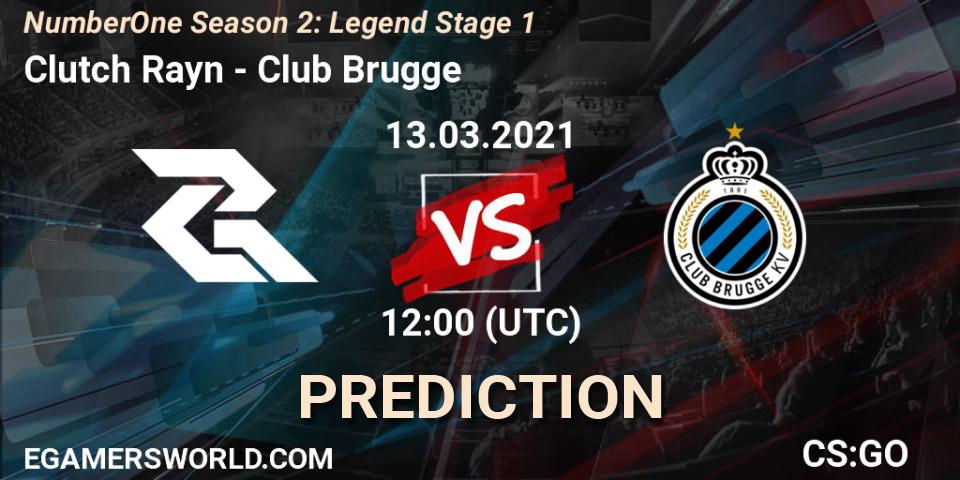 Clutch Rayn vs Club Brugge: Betting TIp, Match Prediction. 13.03.2021 at 12:00. Counter-Strike (CS2), NumberOne Season 2: Legend Stage 1