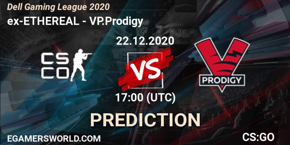 ex-ETHEREAL vs VP.Prodigy: Betting TIp, Match Prediction. 22.12.2020 at 17:00. Counter-Strike (CS2), Dell Gaming League 2020