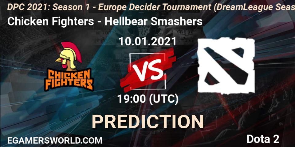 Chicken Fighters vs Hellbear Smashers: Betting TIp, Match Prediction. 10.01.21. Dota 2, DPC 2021: Season 1 - Europe Decider Tournament (DreamLeague Season 14)