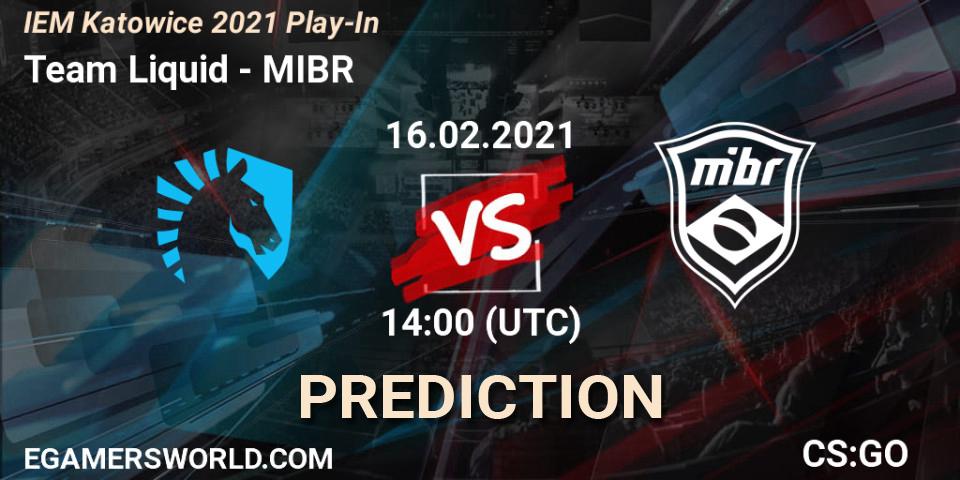 Team Liquid vs MIBR: Betting TIp, Match Prediction. 16.02.21. CS2 (CS:GO), IEM Katowice 2021 Play-In