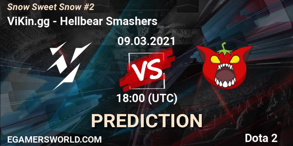ViKin.gg vs Hellbear Smashers: Betting TIp, Match Prediction. 09.03.21. Dota 2, Snow Sweet Snow #2