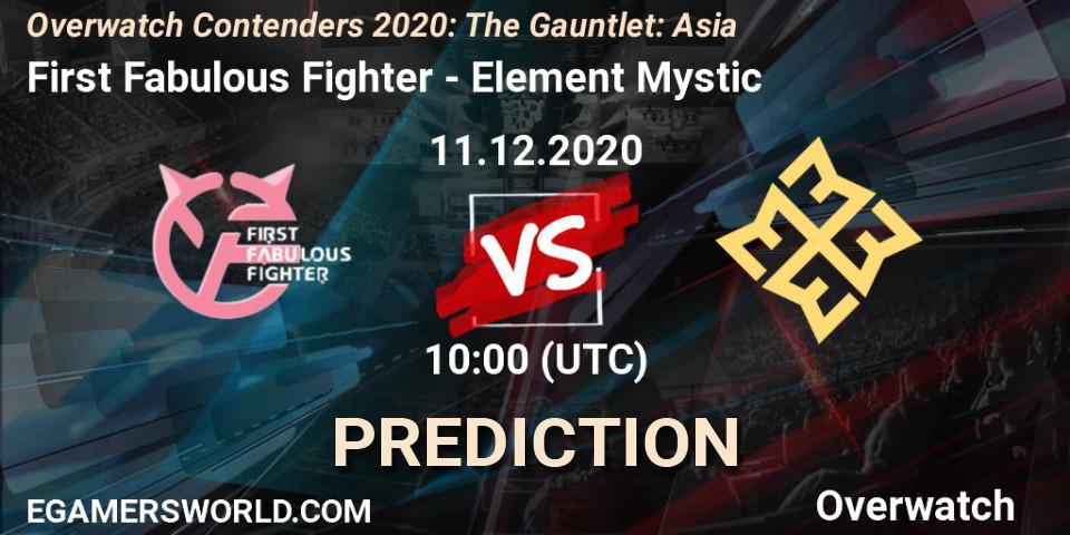 First Fabulous Fighter vs Element Mystic: Betting TIp, Match Prediction. 11.12.20. Overwatch, Overwatch Contenders 2020: The Gauntlet: Asia