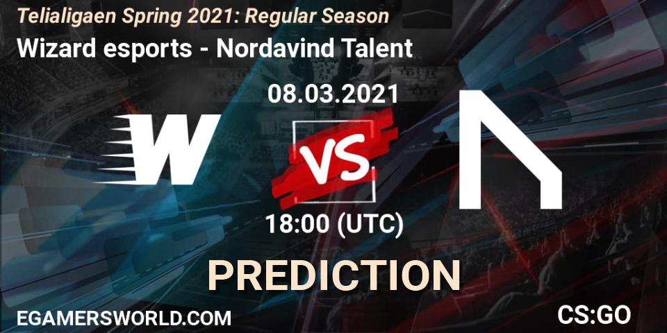 Wizard esports vs Nordavind Talent: Betting TIp, Match Prediction. 08.03.2021 at 18:00. Counter-Strike (CS2), Telialigaen Spring 2021: Regular Season