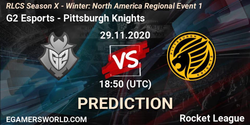 G2 Esports vs Pittsburgh Knights: Betting TIp, Match Prediction. 29.11.2020 at 18:50. Rocket League, RLCS Season X - Winter: North America Regional Event 1