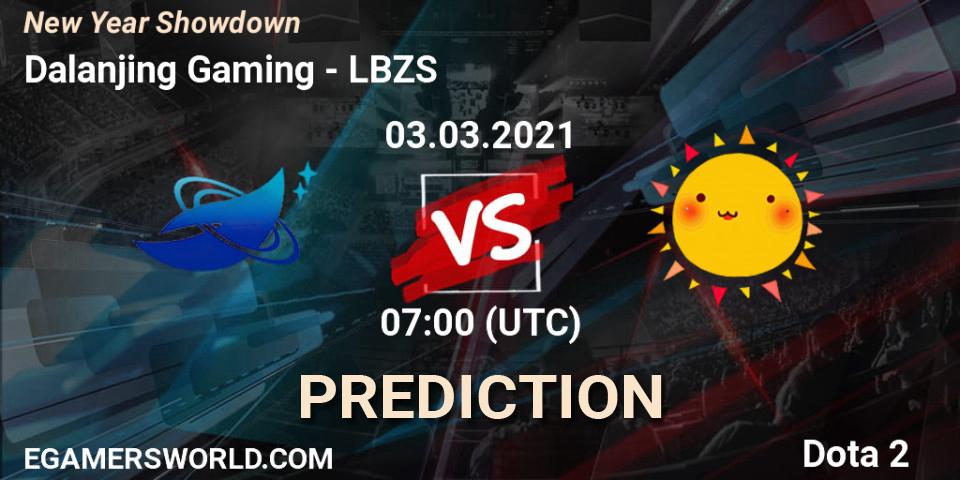Dalanjing Gaming vs LBZS: Betting TIp, Match Prediction. 03.03.2021 at 08:40. Dota 2, New Year Showdown