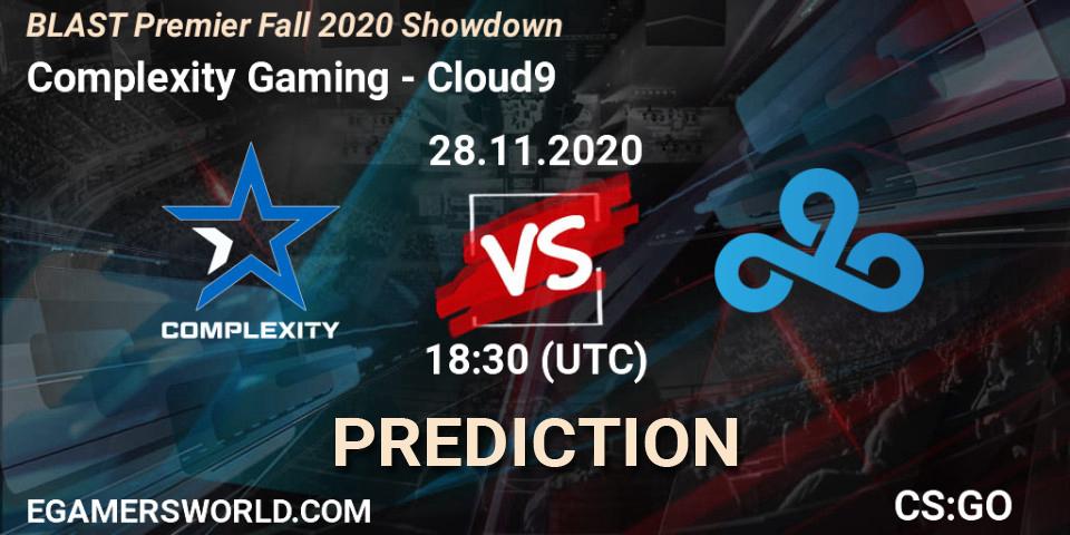 Complexity Gaming vs Cloud9: Betting TIp, Match Prediction. 28.11.20. CS2 (CS:GO), BLAST Premier Fall 2020 Showdown