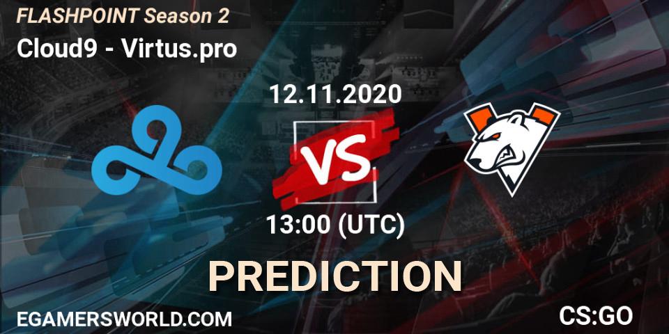 Cloud9 vs Virtus.pro: Betting TIp, Match Prediction. 12.11.20. CS2 (CS:GO), Flashpoint Season 2