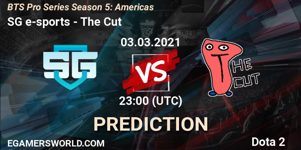 SG e-sports vs The Cut: Betting TIp, Match Prediction. 03.03.21. Dota 2, BTS Pro Series Season 5: Americas