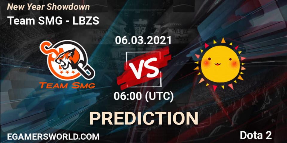 Team SMG vs LBZS: Betting TIp, Match Prediction. 06.03.2021 at 06:23. Dota 2, New Year Showdown